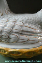 Load image into Gallery viewer, Victorian Staffordshire Pottery Chicken or Hen on a Nest 
