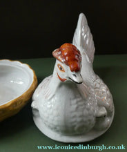 Load image into Gallery viewer, Victorian Staffordshire Pottery Chicken or Hen on a Nest 
