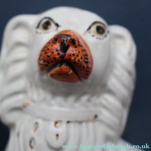 Load image into Gallery viewer, ANTIQUE 19th Century SMALLER SIZE White Staffordshire Dogs / Wally Dugs
