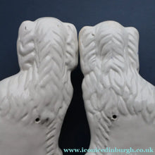 Load image into Gallery viewer, ANTIQUE 19th Century SMALLER SIZE White Staffordshire Dogs / Wally Dugs
