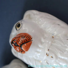 Load image into Gallery viewer, ANTIQUE 19th Century SMALLER SIZE White Staffordshire Dogs / Wally Dugs
