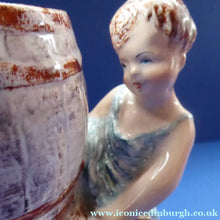 Load image into Gallery viewer, Antique WEDGWOOD &amp; Co., LTD Figurine. Two Children Carrying a Barrel. Unicorn Mark
