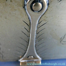 Load image into Gallery viewer, Arts and Crafts Brass Casket with Engraved Wyvern Decoration, Strapwork Bands &amp; Claw Feet
