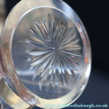 Load image into Gallery viewer, A/ ANTIQUE Edwardian WHISKY NOGGIN. Hallmarked 1907 Hukin and Heath Silver Mounts; with Cute Miniature Silver Whisky Label

