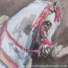 Load image into Gallery viewer, Antoine de la Boulaye Oriental Horseman Leading a White Horse or Stallion Signed
