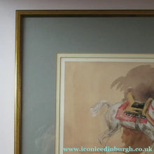 Load image into Gallery viewer, Antoine de la Boulaye Oriental Horseman Leading a White Horse or Stallion Signed
