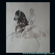 Load image into Gallery viewer, Antoine de la Boulaye (b. 1951). Watercolour Drawing of an Orientalist Horseman
