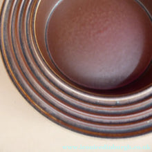 Load image into Gallery viewer, ARABIA POTTERY, Finland. 1960s Rustic RUSKA Fruit Bowl. Designed by Ulla Procope. Larger Size. Diameter 10 1/4 inches
