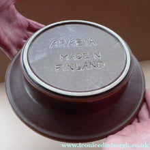 Load image into Gallery viewer, ARABIA POTTERY, Finland. 1960s Rustic RUSKA Fruit Bowl. Designed by Ulla Procope. Larger Size. Diameter 10 1/4 inches
