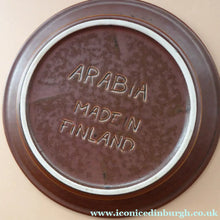 Load image into Gallery viewer, ARABIA POTTERY, Finland. 1960s Rustic RUSKA Fruit Bowl. Designed by Ulla Procope. Larger Size. Diameter 10 1/4 inches
