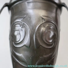 Load image into Gallery viewer, ARCHIBALD KNOX. Antique Tudric (0226) Pewter Bomb Vase with Embossed Decoration; c 1910
