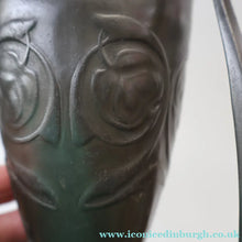 Load image into Gallery viewer, ARCHIBALD KNOX. Antique Tudric (0226) Pewter Bomb Vase with Embossed Decoration; c 1910
