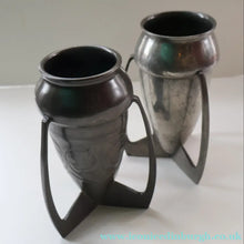 Load image into Gallery viewer, ARCHIBALD KNOX. Antique Tudric (0226) Pewter Bomb Vase with Embossed Decoration; c 1910
