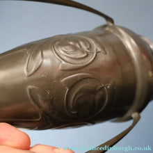 Load image into Gallery viewer, ARCHIBALD KNOX. Antique Tudric (0226) Pewter Bomb Vase with Embossed Decoration; c 1910
