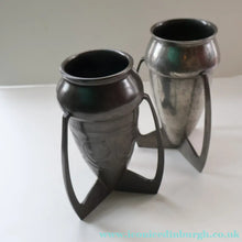 Load image into Gallery viewer, ARCHIBALD KNOX. Antique (0226) Plain Pewter Bomb Vase; c 1910 - Art Nouveau Pewter
