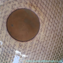 Load image into Gallery viewer, ARRAN INTEREST. Very Large Abstract Enamel Copper Dish by Ann Robin Banks (1931 - 2007). 15 1/2 inches
