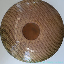 Load image into Gallery viewer, ARRAN INTEREST. Very Large Abstract Enamel Copper Dish by Ann Robin Banks (1931 - 2007). 15 1/2 inches
