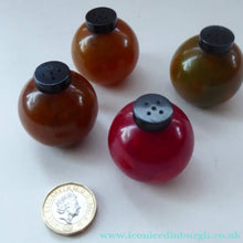 Load image into Gallery viewer, Set of Four Art Decl Bakelite Pepper Pots. Original Box 1930s
