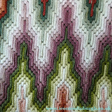 Load image into Gallery viewer, 1930s Geometric Tapestry Bag with Zig Zag Emroidered Design
