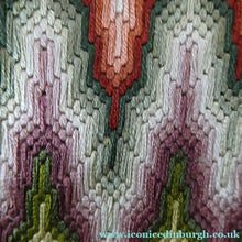Load image into Gallery viewer, 1930s Geometric Tapestry Bag with Zig Zag Emroidered Design
