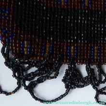 Load image into Gallery viewer, ART DECO Glass Beaded Bag with Unusual Black Clasp and Handle. LARGE Fabulous Vintage Evening Bag - Vintage Handbag
