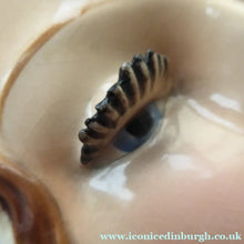 Load image into Gallery viewer, ART DECO Goebel Wall Mask. 1930s Lady with Checked Headscarf and Modelled Long Eyelashes 
