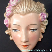 Load image into Gallery viewer, Goebel Wall Mask Miniature Size Lady with Pink Flowers in her Hair
