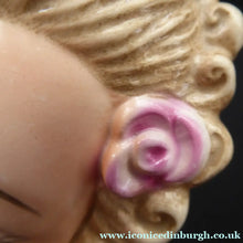 Load image into Gallery viewer, Goebel Wall Mask Miniature Size Lady with Pink Flowers in her Hair
