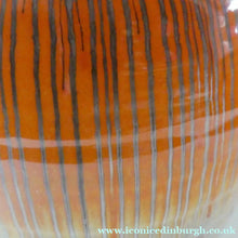 Load image into Gallery viewer, LARGE Shelley Harmony "Dripware" Vase. Orange and Cream Hues with Lots of Streaks: 8 1/2 inches
