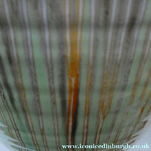 Load image into Gallery viewer, LARGE Shelley Harmony "Dripware" Vase. Orange and Cream Hues with Lots of Streaks: 8 1/2 inches
