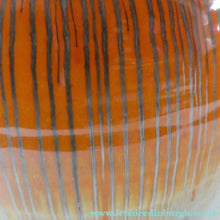 Load image into Gallery viewer, LARGE Shelley Harmony "Dripware" Vase. Orange and Cream Hues with Lots of Streaks: 8 1/2 inches
