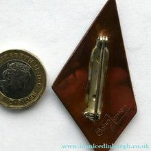 Load image into Gallery viewer, CELTIC Style Copper and Enamel BROOCH. Designed by John Leman, Scotland
