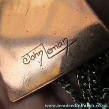 Load image into Gallery viewer, Vintage Scottish Jewellery John Leman Copper and Enamel Pendant
