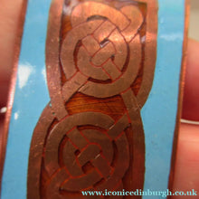 Load image into Gallery viewer, Vintage Scottish Jewellery John Leman Copper and Enamel Pendant
