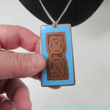 Load image into Gallery viewer, Vintage Scottish Jewellery John Leman Copper and Enamel Pendant
