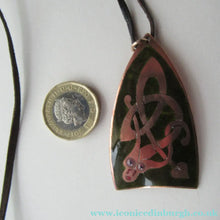 Load image into Gallery viewer, 1970s Copper and Enamel Pendant by John Leman, Scotland
