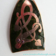 Load image into Gallery viewer, 1970s Copper and Enamel Pendant by John Leman, Scotland
