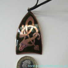 Load image into Gallery viewer, 1970s Copper and Enamel Pendant by John Leman, Scotland
