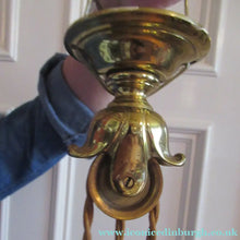 Load image into Gallery viewer, Art Nouveau Single Rise and Fall Light Fitting Vaseline Shade

