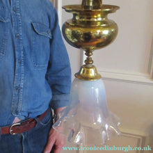 Load image into Gallery viewer, Art Nouveau Single Rise and Fall Light Fitting Vaseline Shade
