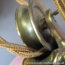 Load image into Gallery viewer, Art Nouveau Single Rise and Fall Light Fitting Vaseline Shade
