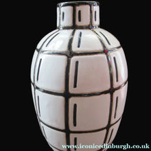 Load image into Gallery viewer, Vintage Mid Century Art Pottery Studio Pottery Large Black and White Vase
