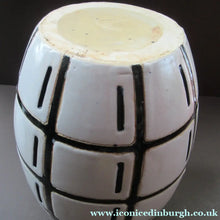 Load image into Gallery viewer, Vintage Mid Century Art Pottery Studio Pottery Large Black and White Vase
