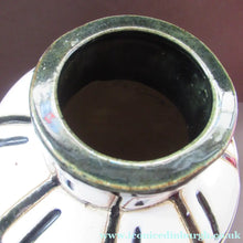Load image into Gallery viewer, Vintage Mid Century Art Pottery Studio Pottery Large Black and White Vase
