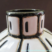 Load image into Gallery viewer, Vintage Mid Century Art Pottery Studio Pottery Large Black and White Vase
