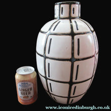 Load image into Gallery viewer, Vintage Mid Century Art Pottery Studio Pottery Large Black and White Vase

