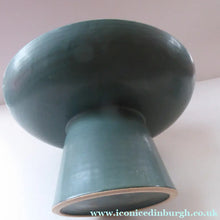 Load image into Gallery viewer, Brutalist Art Pottery Sculptural Flying Saucer Vase
