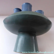 Load image into Gallery viewer, Brutalist Art Pottery Sculptural Flying Saucer Vase
