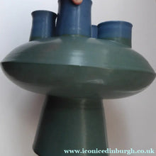Load image into Gallery viewer, Brutalist Art Pottery Sculptural Flying Saucer Vase
