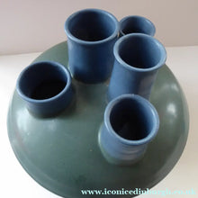 Load image into Gallery viewer, Brutalist Art Pottery Sculptural Flying Saucer Vase

